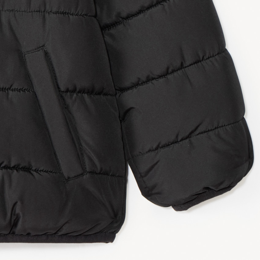 Plumífero acolchado con forro micropolar para niña 