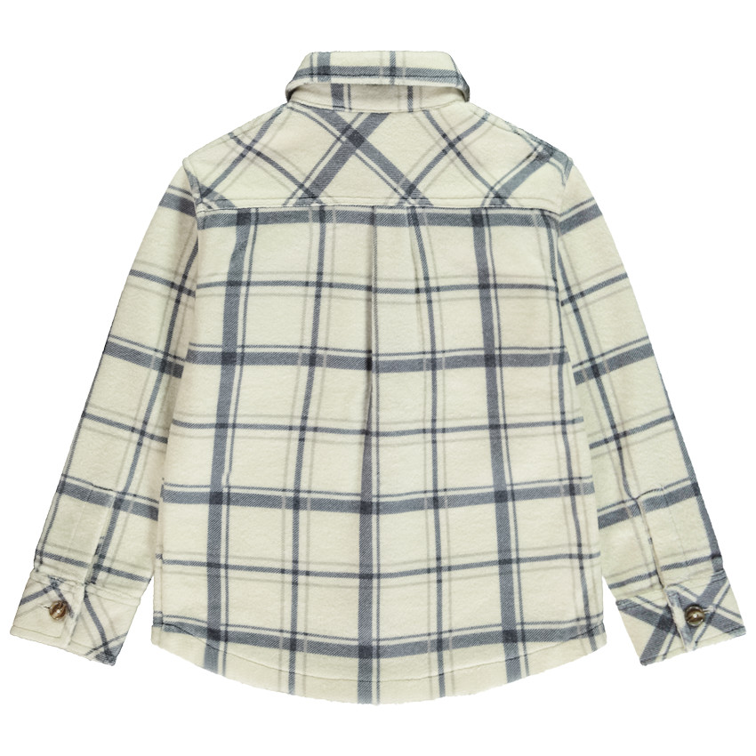 Camisa de cuadros con bolsillo para niño 