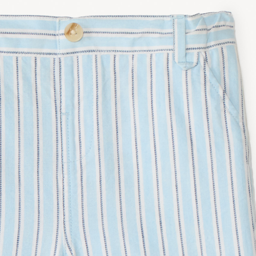 Bermudas de tela a rayas para bebé niño 