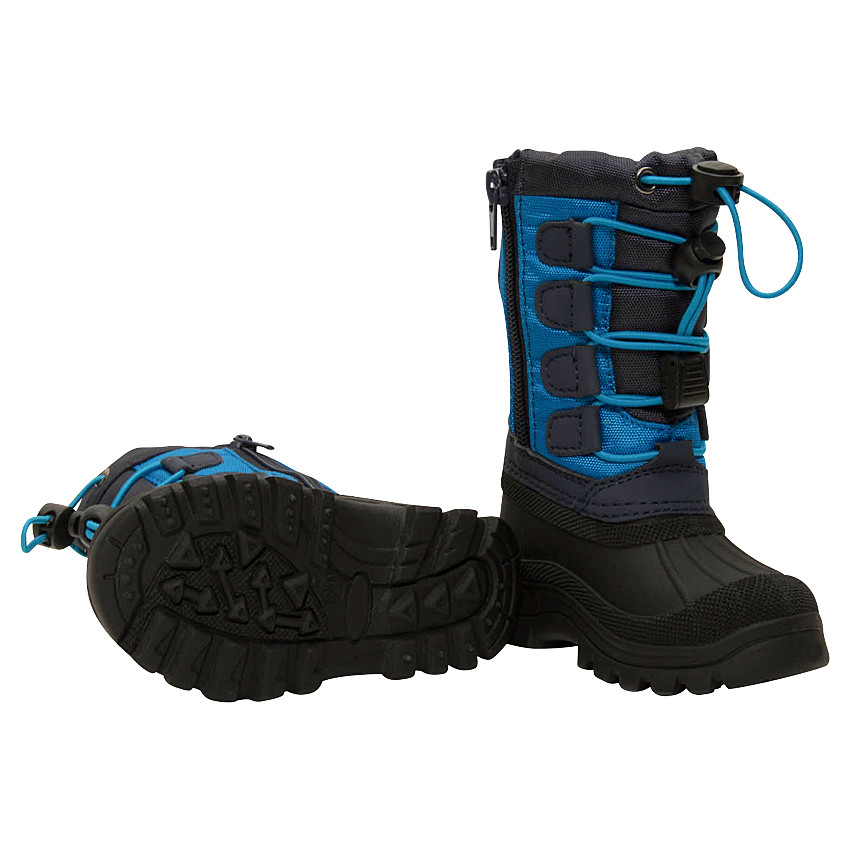 Botas de nieve para niño de nylon con protector de caucho y cremallera de la 20 a la 23 