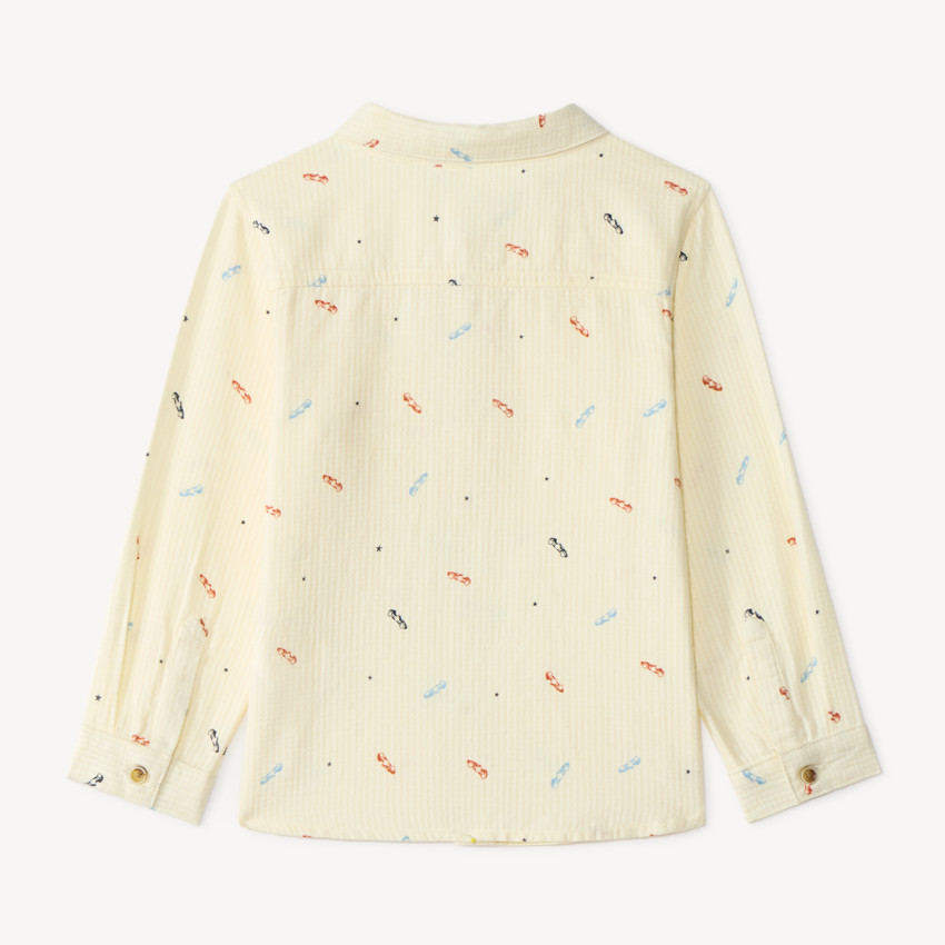 Camisa de manga larga para bebé niño con pequeños coches. 