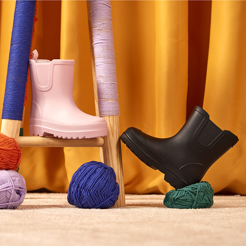 Botas de agua de caucho rosas para niña  Additional Botas de agua de caucho rosas para niña