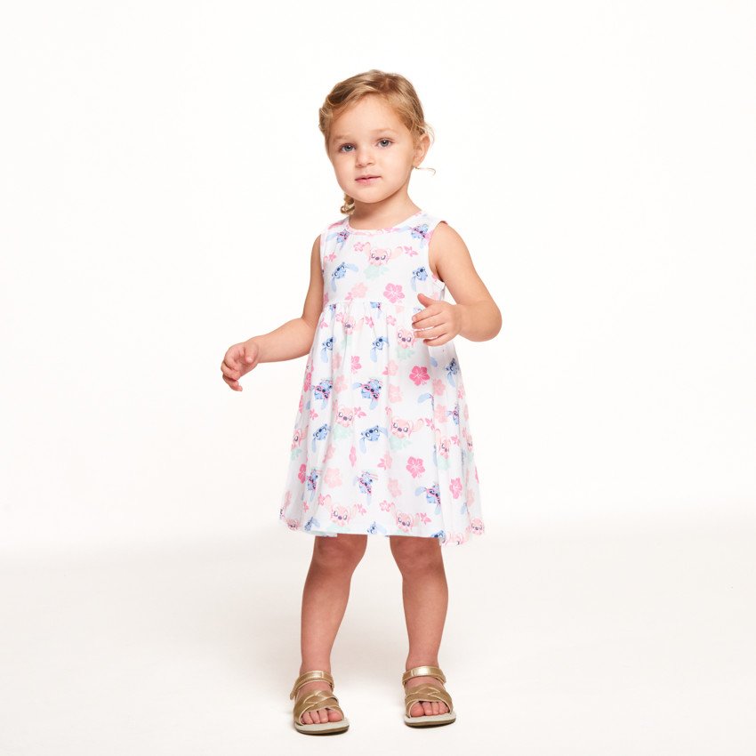 Vestido sin mangas estampado Stitch & Angel Disney para bebé niña 