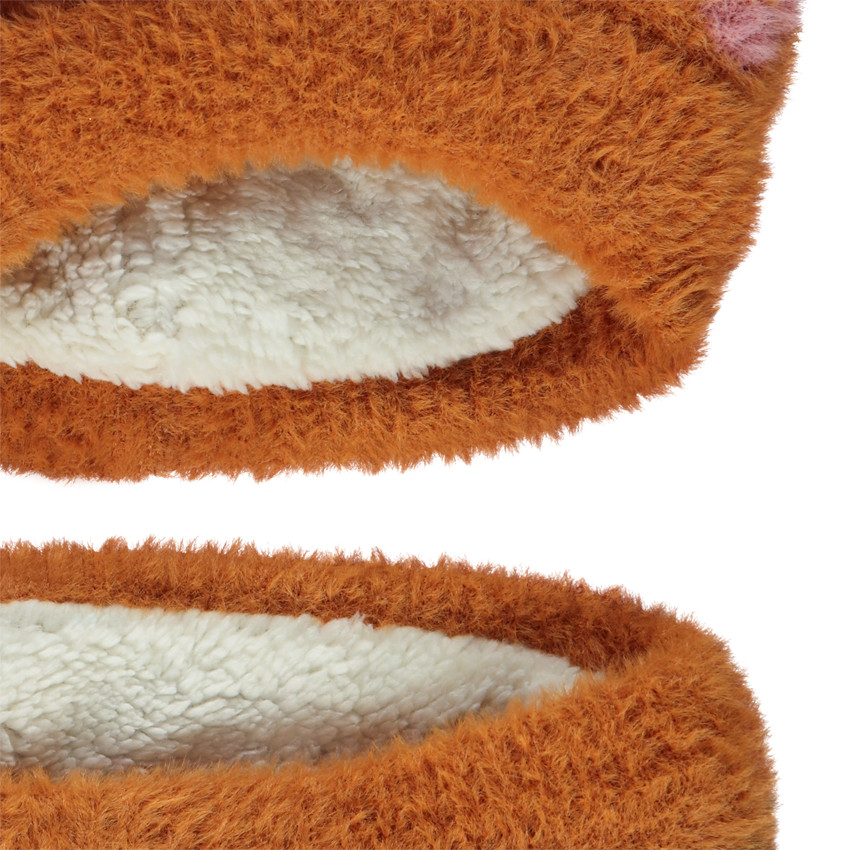 Conjunto de gorro y cuello de punto con estampado de fantasía para niña 