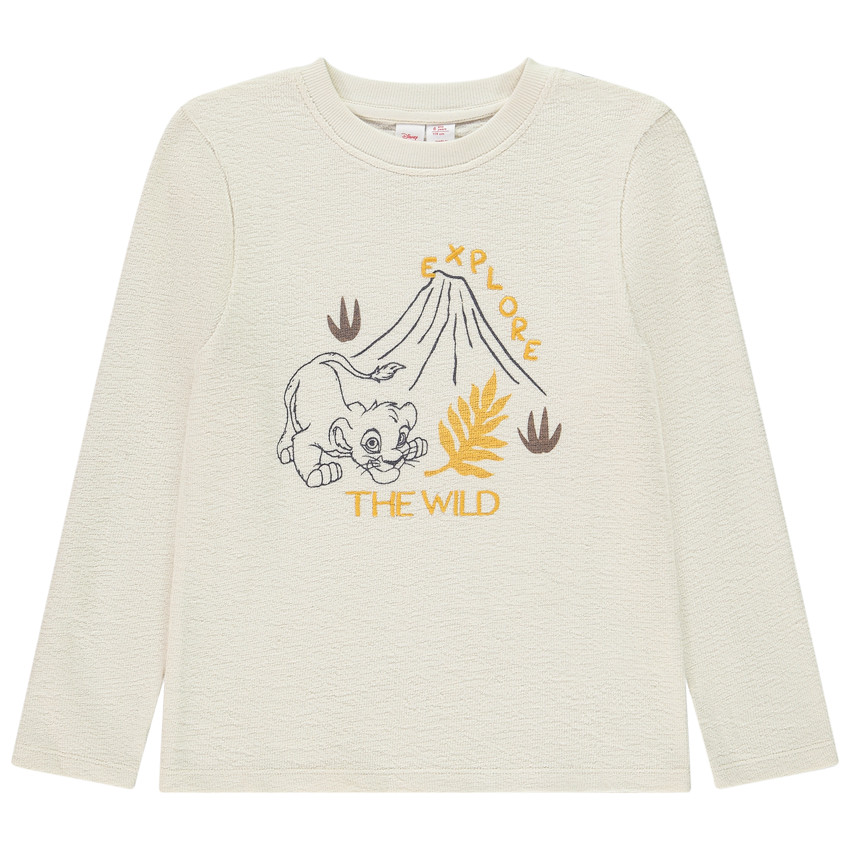 Camiseta de manga larga texturizada Simba Disney para niño 