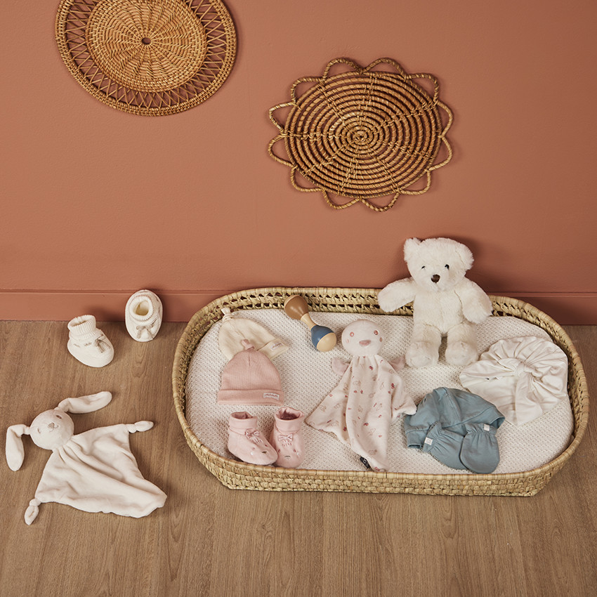 Doudou pañuelo conejo de terciopelo para bebé 