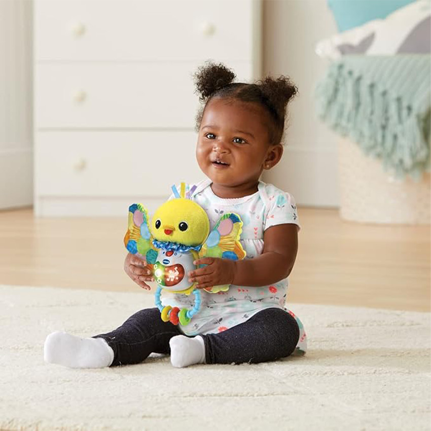 Sonajero pajarito de tela melodías y sensaciones 