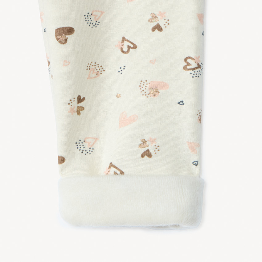 Calzoncillo estampado con forro de sherpa para bebé niña 