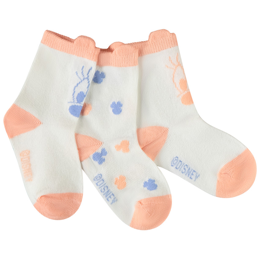 Lote de 3 pares de calcetines Minnie Disney para bebé niña 