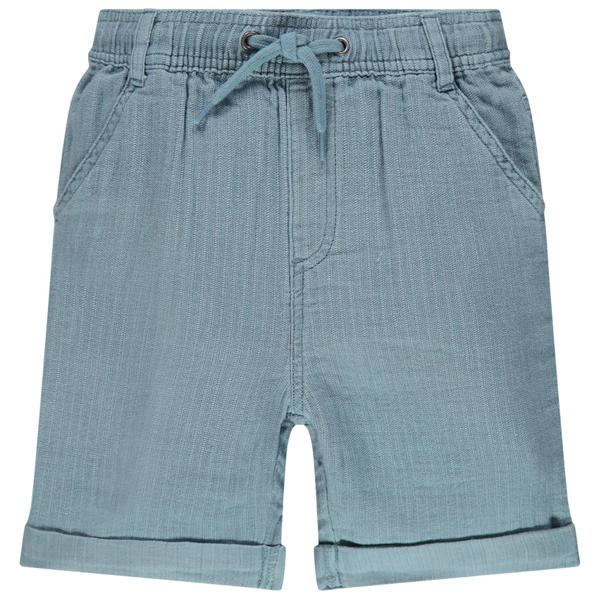 Pantalon corto en maille fantasia y bolsillos italianos 