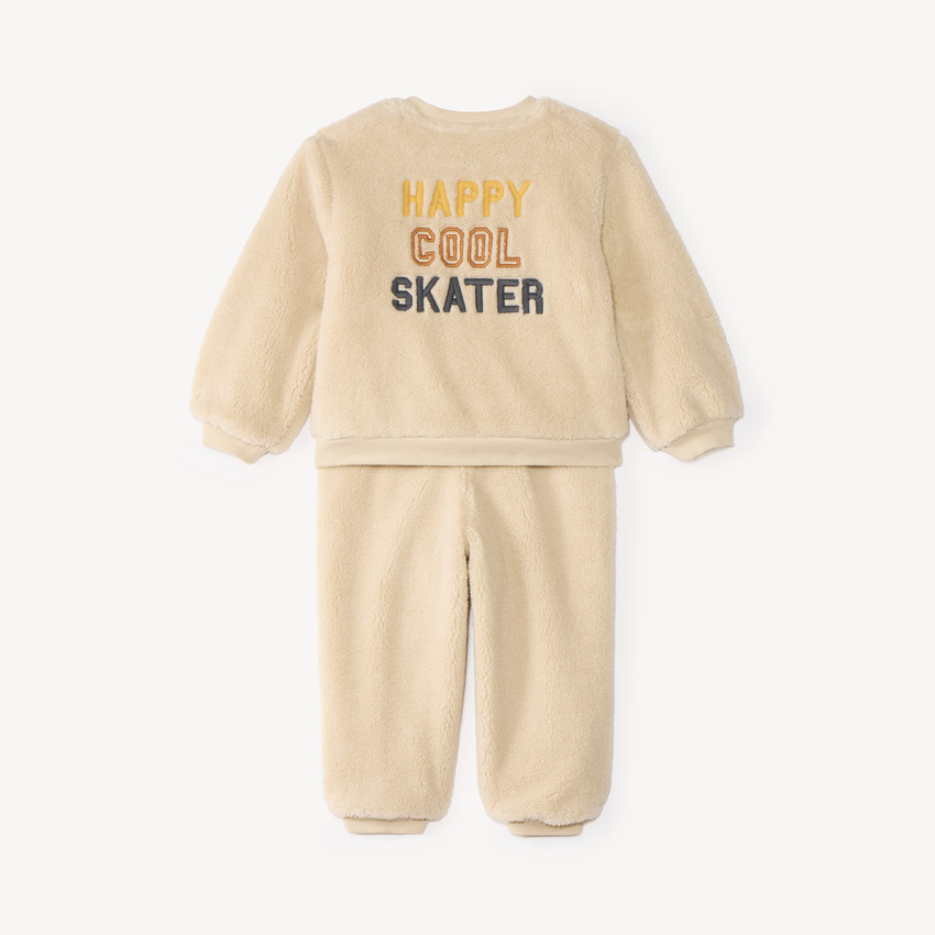 Conjunto de chándal de sherpa para bebé niño. 