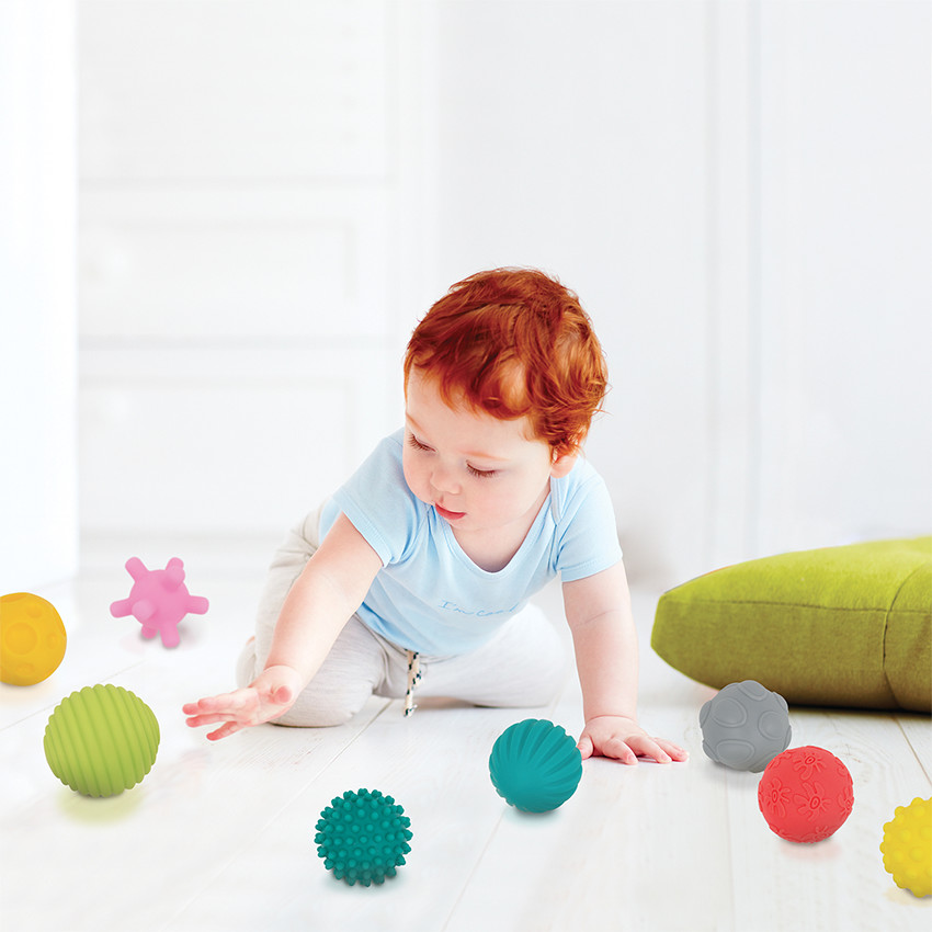 Assortiment de 8 balles sensorielles 