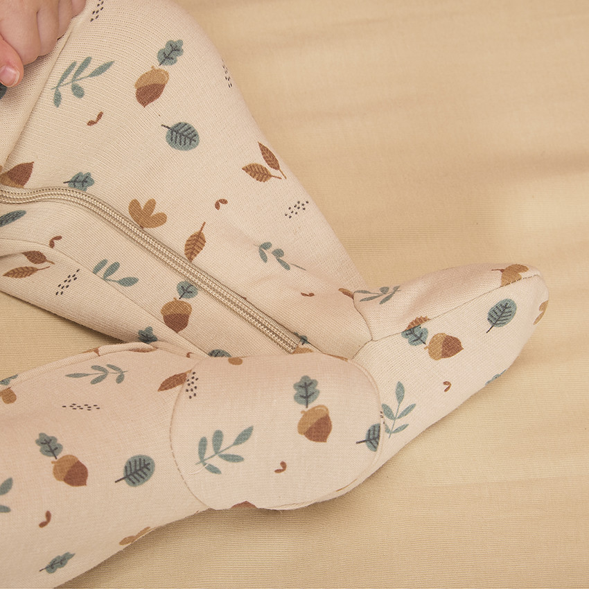 Pack de 2 peleles zippados y contrecollados para bebé niño 