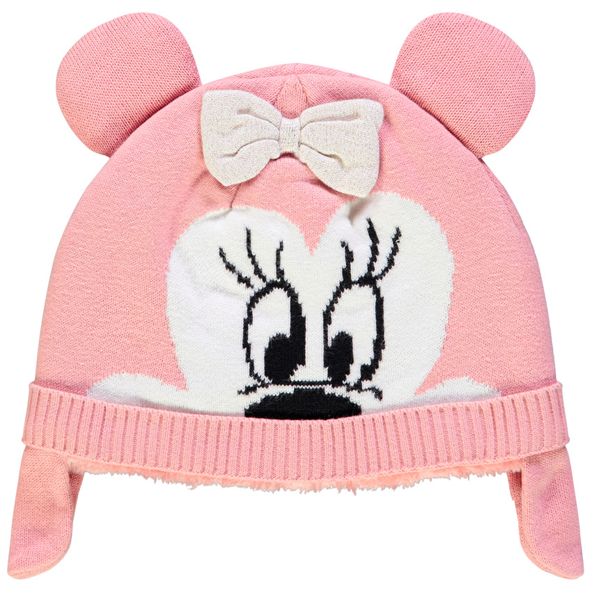 Gorro de punto Minnie Disney forro borreguito 