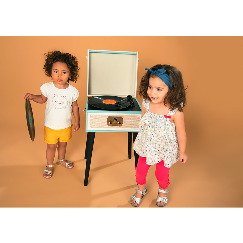 T-shirt manches courtes en maille pointelle pour bébé fille 