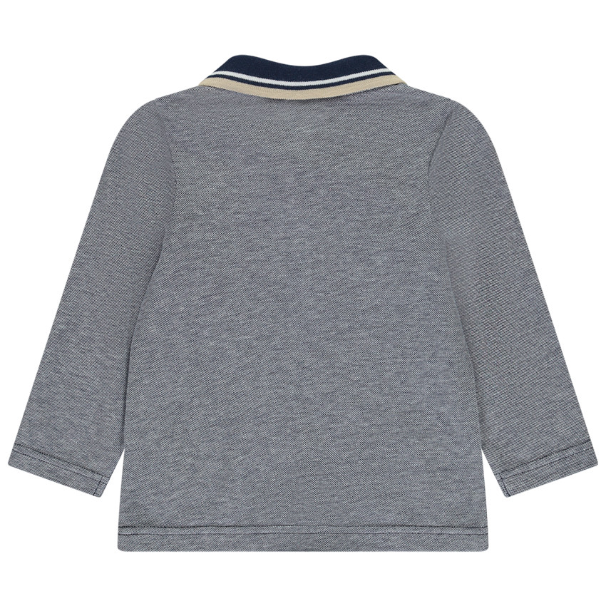 Polo de manga larga con estampado para bebé niño 