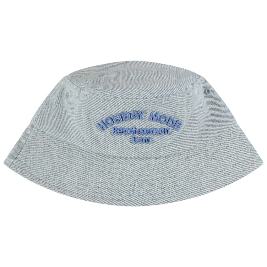 Gorro de jean con bordado 3D para niño 