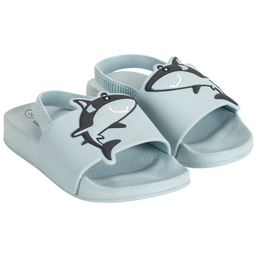 Mules de tiburón para niño con tirante según la edad 