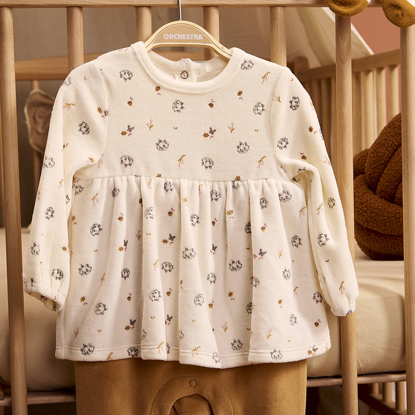 Pelele de terciopelo efecto 2 en 1 Marie Disney para bebé niña 