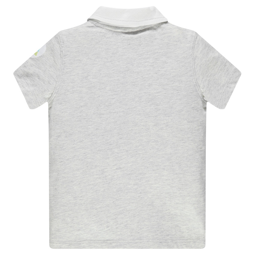 Polo manga corta cierre con botones a presión en la parte delantera 