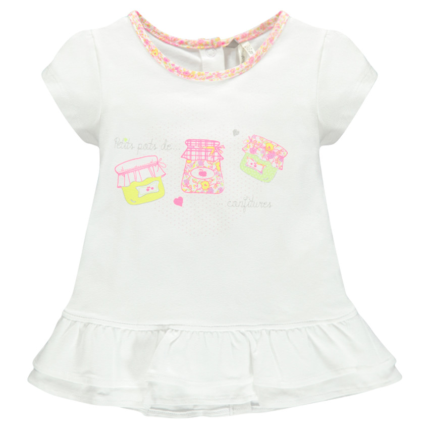 Túnica con volantes estampado fantasía 