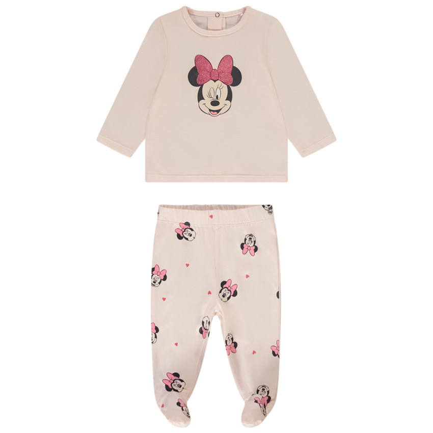 Set de pijama de punto Minnie Disney para bebé niña 