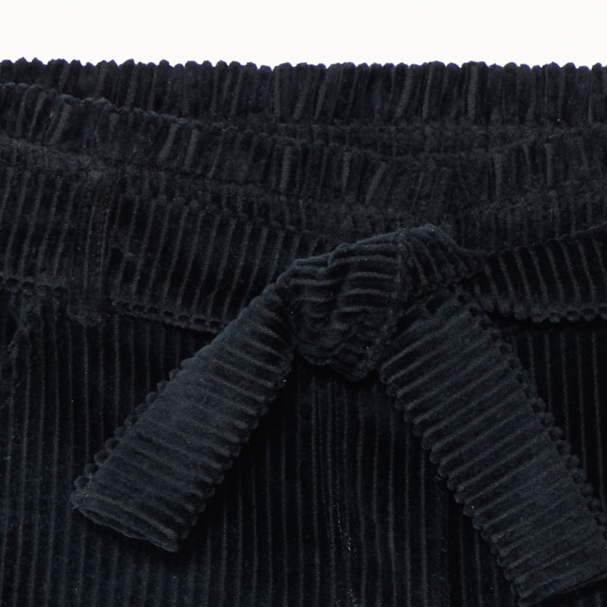 Short en velours côtelé + ceinture à nouer pour fille 