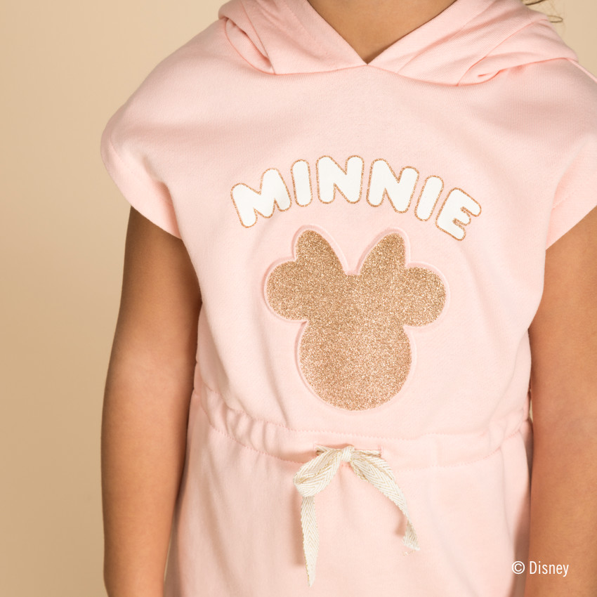 Vestido sudadera manga corta Minnie Disney para niña 