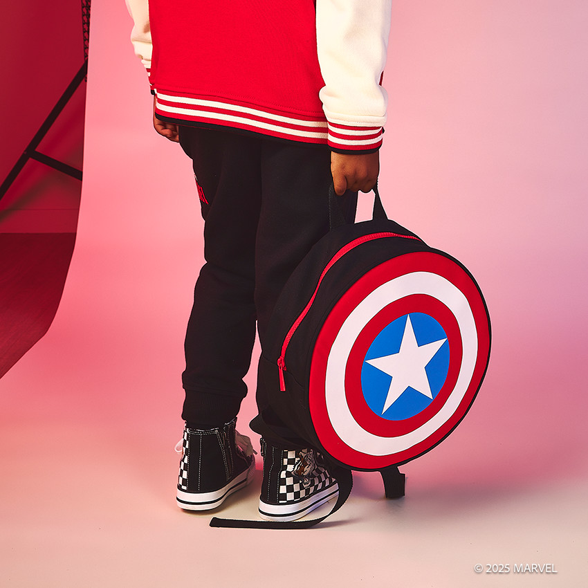 Mochila escudo Capitán América Marvel para niño 