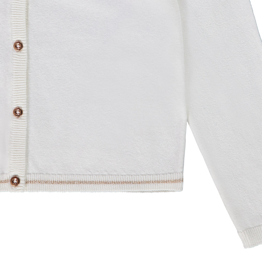 Chaleco de punto liso para niña 