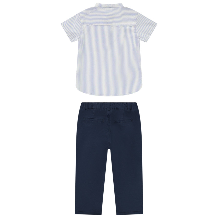 Conjunto de 2 piezas con camisa de rayas para bebé niño  Additional Conjunto de 2 piezas con camisa de rayas para bebé niño