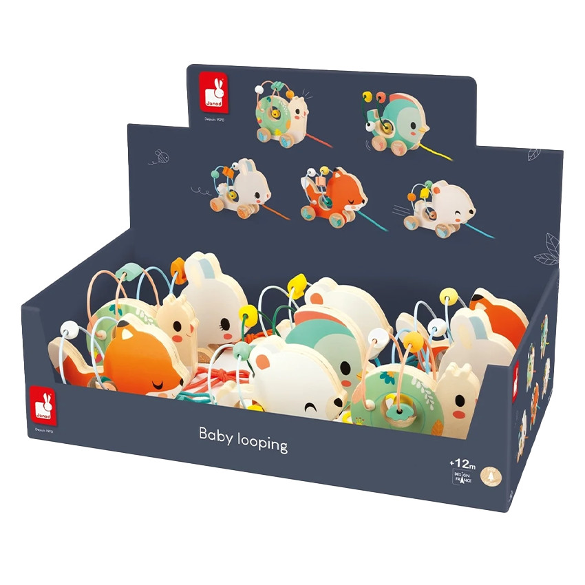 Juguete de madera Baby Looping Animales (modelo aleatorio) 