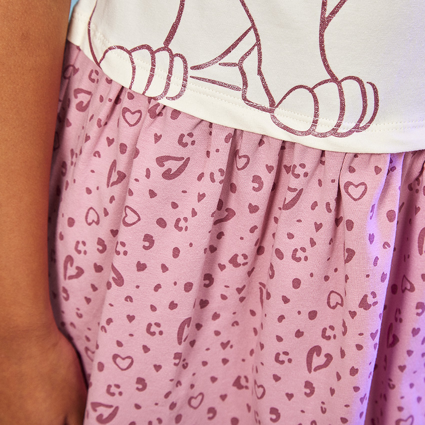 Vestido efecto 2 en 1 Nala Disney con lentejuelas mágicas para niña 