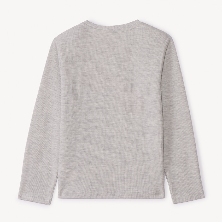 Camiseta de manga larga con estampado de skate para niño 