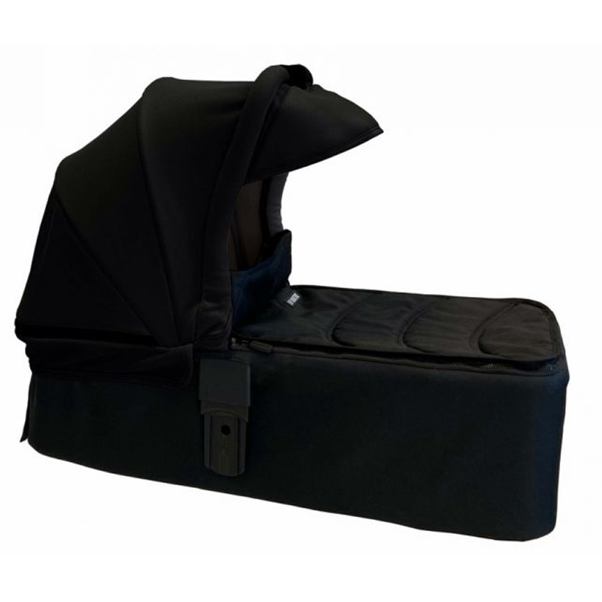 Capazo Easy twin 4 negro con capota negra 