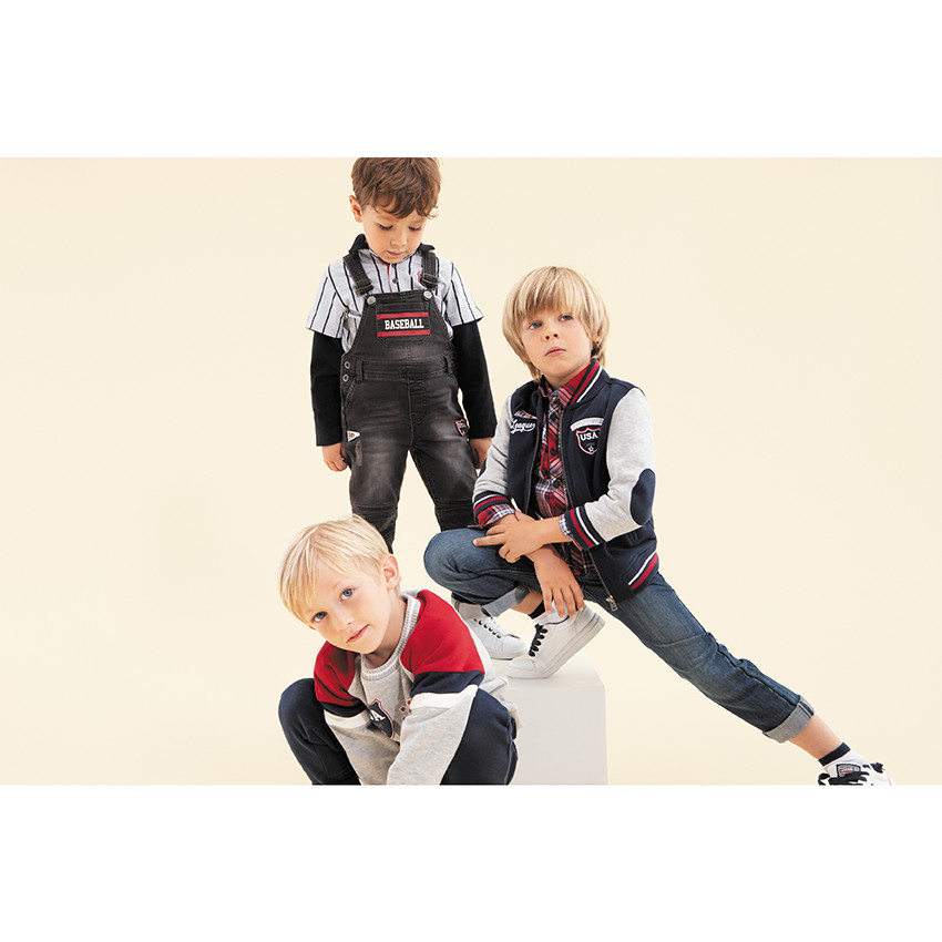 Camisa de manga larga con amplios cuadros que contrastan  Additional Camisa de manga larga con amplios cuadros que contrastan