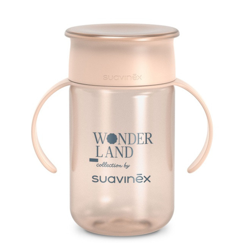 Vaso aprendizaje 360° 340ml Wonderland Rosa 12M+ 