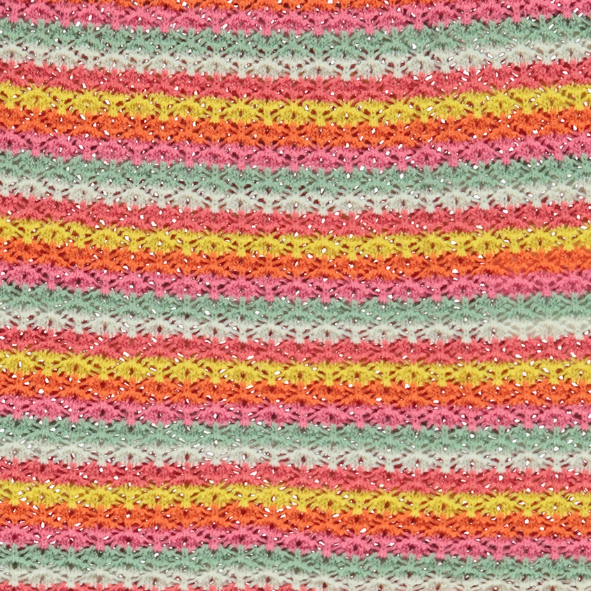 Conjunto 2 piezas de crochet multicolor para bebé niña 