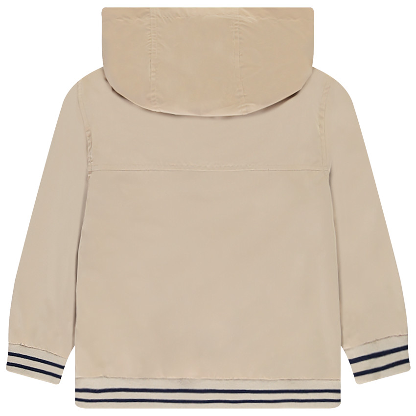 Chaqueta cortavientos unicolor de ripstop forrada para niño 