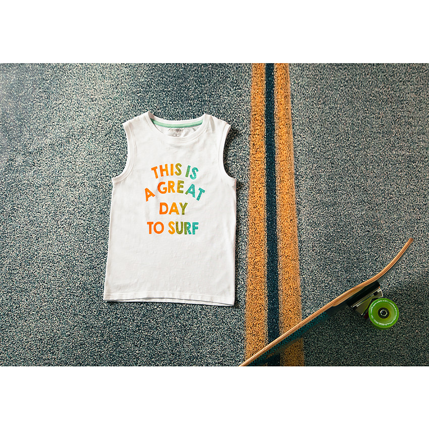 Débardeur en coton avec print dégradé pour garçon 