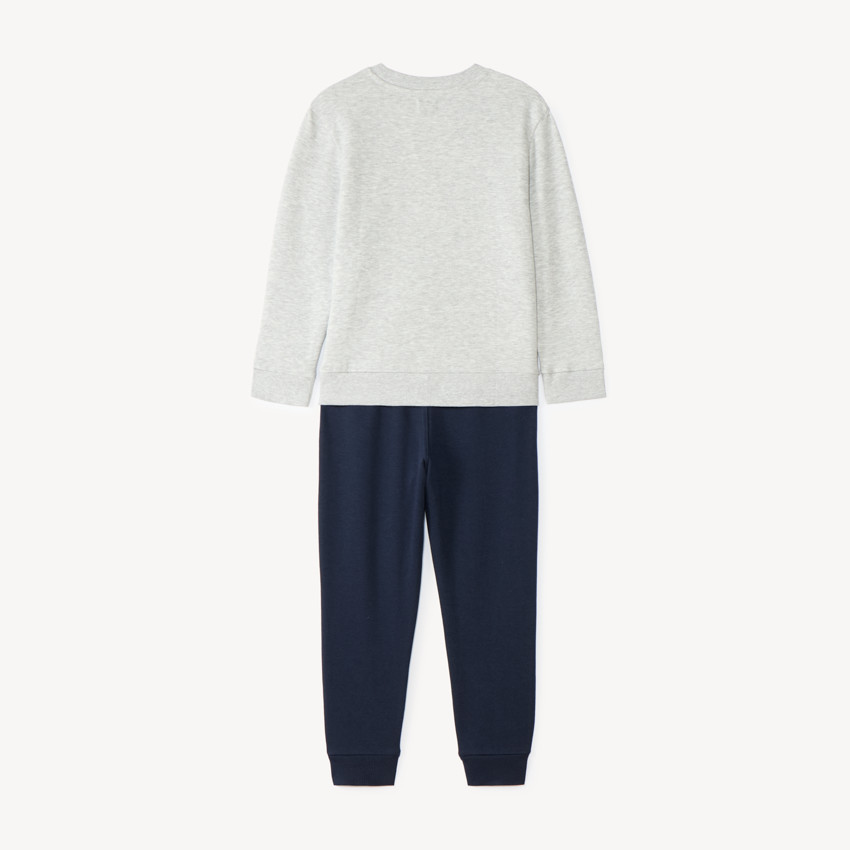 Conjunto de chándal de felpa con estampado para niño. 