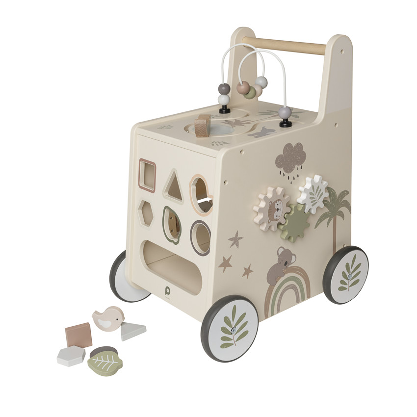 Chariot de marche ludique en bois Little Savane 