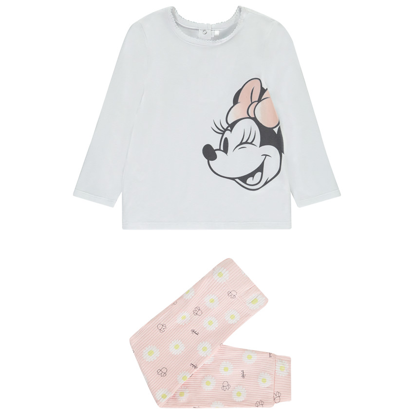 Conjunto de pijama Minnie Disney para bebé niña con acabados diferentes según la edad 
