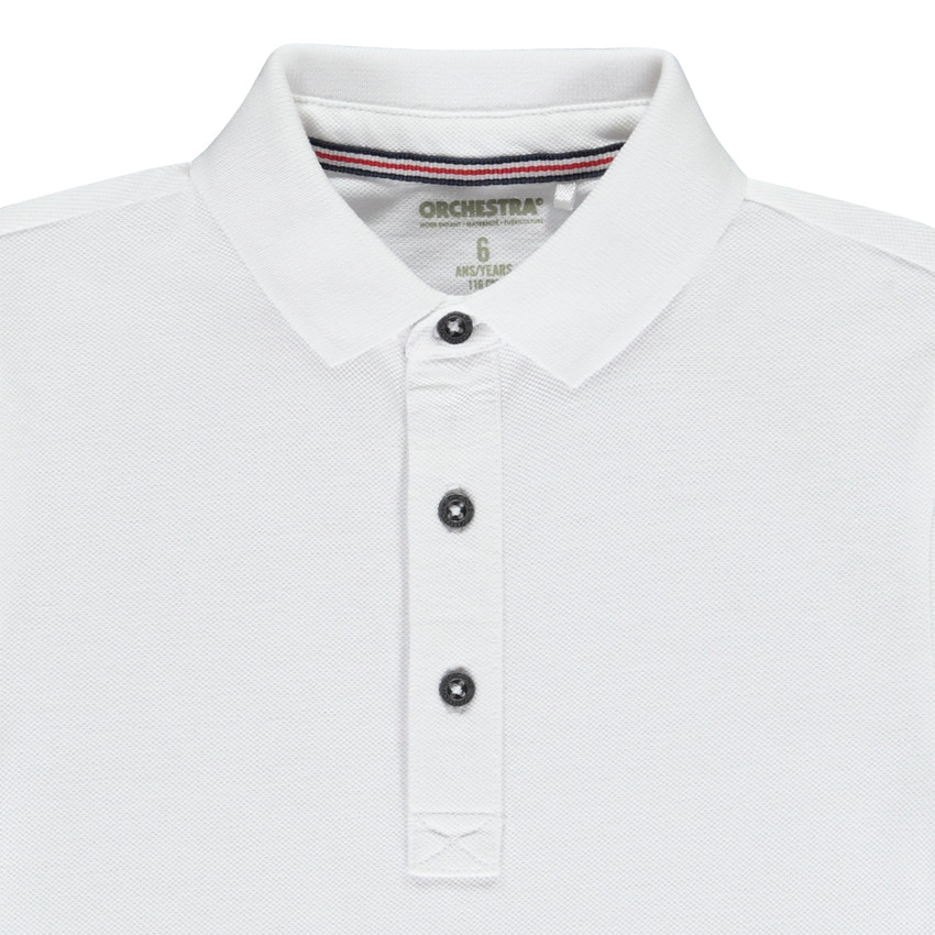 Polo liso de manga corta de algodón para niño  Additional Polo liso de manga corta de algodón para niño