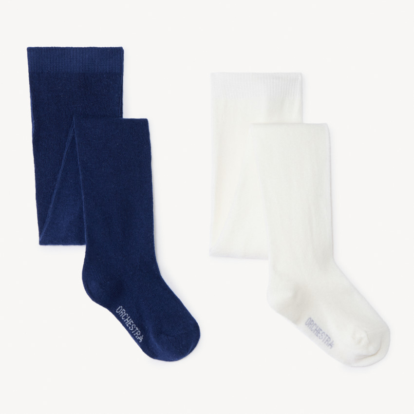 Pack de 2 pares de leotardos gruesos para bebé niña  Additional Pack de 2 pares de leotardos gruesos para bebé niña