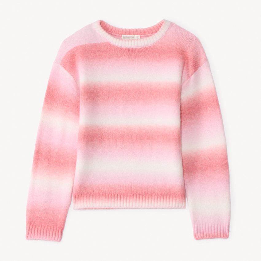 Jersey de punto con efecto degradado niña 