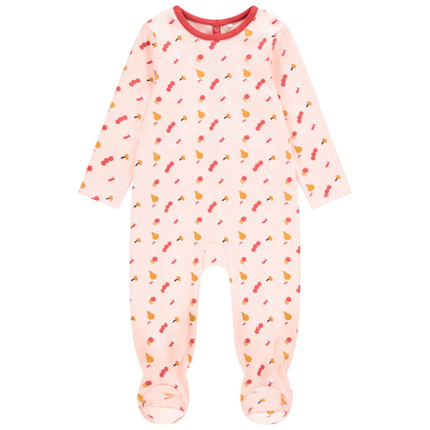 Pelele de jersey con estampado de peras 