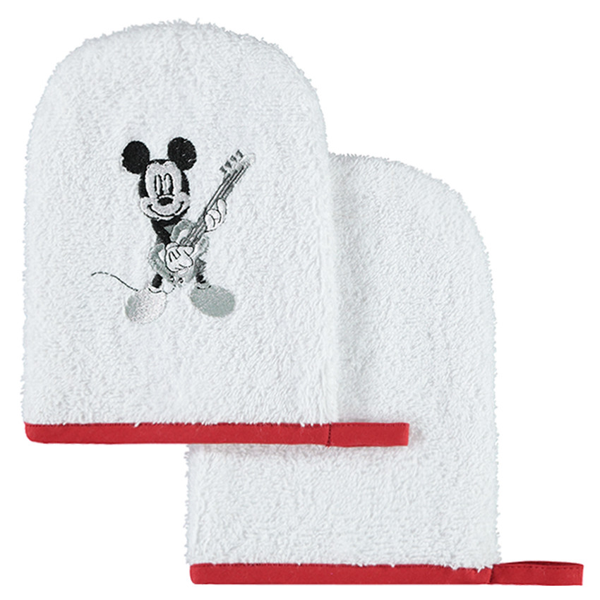 Juego de 2 manoplas de baño de rizo Disney con dibujo de Minnie 