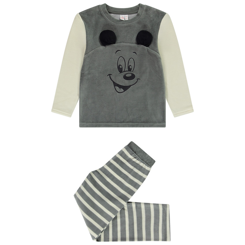 Pijama de 2 piezas de terciopelo Mickey Disney para niño 