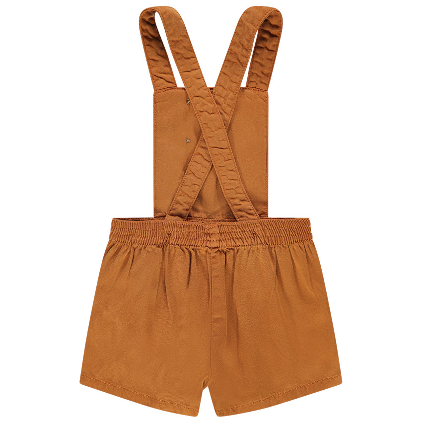 Salopette courte à volant esprit bohème  